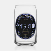 Mannen Club Man Cave Drinkware Blikvorm Glas (Achterkant)