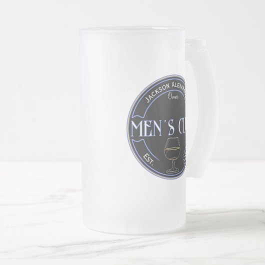 Mannen Club Man Cave Drinkware Matglas Bierpul (Voorkant rechts)
