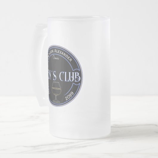 Mannen Club Man Cave Drinkware Matglas Bierpul (Voorkant links)