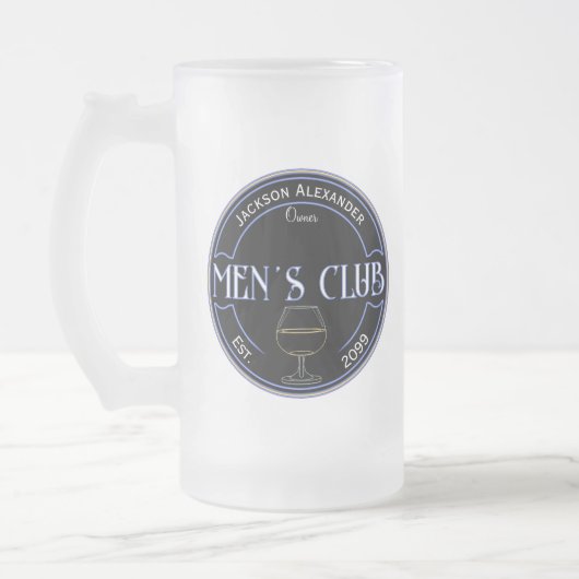 Mannen Club Man Cave Drinkware Matglas Bierpul (Links)