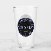 Mannen Club Man Cave Drinkware Pint Beer Glas (Achterkant)