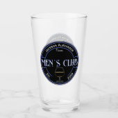 Mannen Club Man Cave Drinkware Pint Beer Glas (Voorkant)