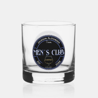 Mannen Club Man Cave Drinkware Rocks Whisky Glas