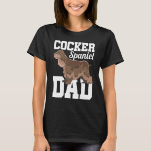 Mannen Cocker Spaniel Pap Dog Cute Animal Pet Cock T-shirt