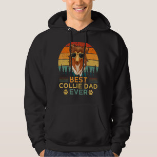 Mannen Collie Dog Beste Collie Pap Vader's Hoodie