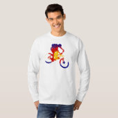 Mannen Colorado vlag mountainbiker T-shirt (Voorkant volledig)