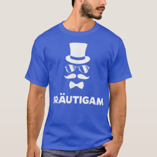 Mannen Cool bachelor team bruidebruidebruin trouwm T-shirt