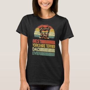 Mannen Cool Best Yorkshire Terrier Dad over Father T-shirt
