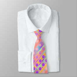 MANNEN COOL CIRCLES DESIGN NECKTIE STROPDAS