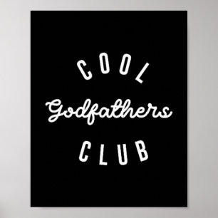 Mannen Cool Godfathers Club, Zwangerschapsaankondi Poster