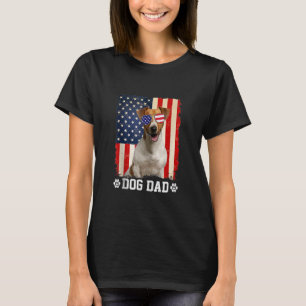 Mannen Cool Jack Russell Terrier Dog Dad American  T-shirt