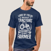 Mannen Cool Local Farmer Tractor Driver Farming of T-shirt (Voorkant)