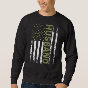 Mannen Cool Man Amerikaanse Patriottische Vlag Vla Trui