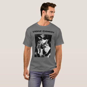 Mannen Cool Modern Urban Cowboy Art Classic T-shirt