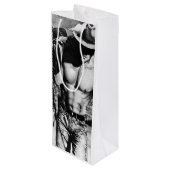 Mannen Cool Muscled Body Mannen Wijn Cadeautas (Achterkant Gekanteld)