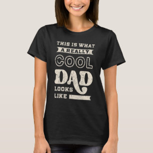 Mannen Cool Papa Zeggen  Retro Uitzicht  Vaderdag T-shirt