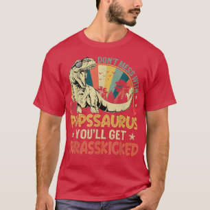 Mannen Cool Popssaurus Dinosaur T re vader" T-shirt