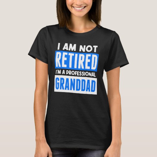 Mannen Cool Statement Retiree Granddad Old Man Gra T-shirt (Voorkant)