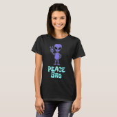 Mannen Cool Statement Sarcasm Humoureuze Joke Alie T-shirt (Voorkant volledig)