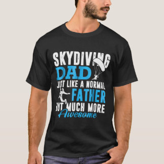 Mannen Cool Vader Skydiving Cadeau Kleding Vader S T-shirt