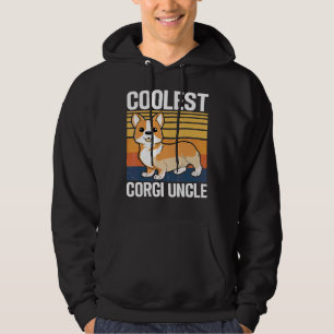 Mannen Coolest Corgi Uncle Corgi Dog voor Uncle Hoodie