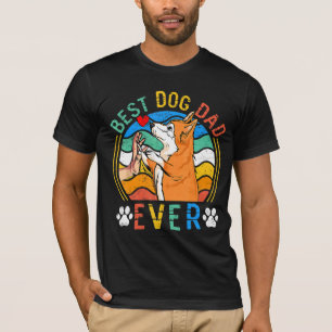 Mannen Corgi Best Dog Pa Ever Dog T-shirt