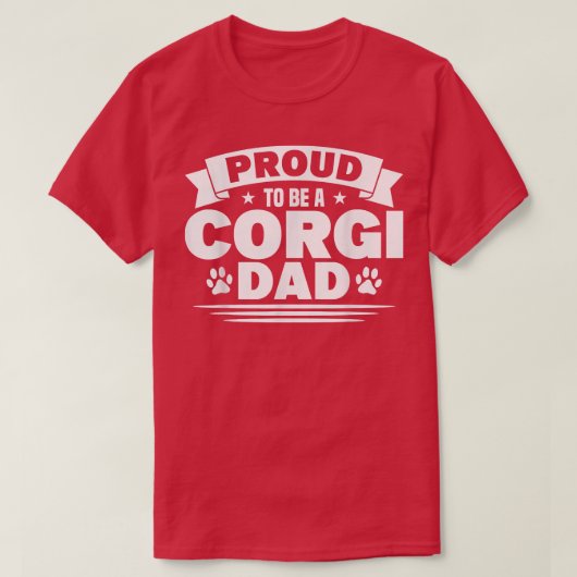 Mannen Corgi schreef dat hij een Hondenliefhebber  T-shirt (Design voorkant)