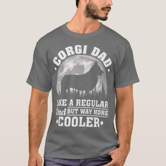 Mannen Corgi vader als een gewone vader Funny Corg T-shirt