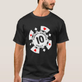Mannen Corsa Poker Chip T-Shirt Black (Voorkant)