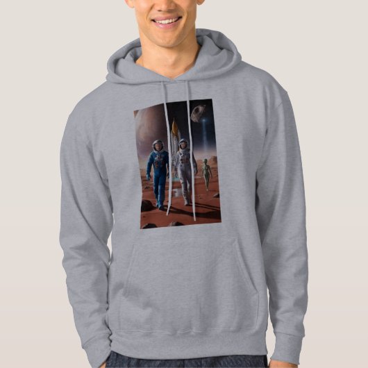 Mannen Cosmic Mars Exploration Hoodie – Astronaute (Voorkant)