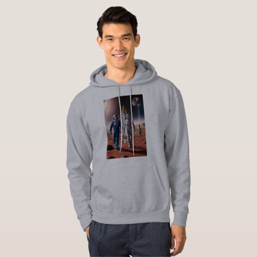 Mannen Cosmic Mars Exploration Hoodie – Astronaute (Voorkant volledig)