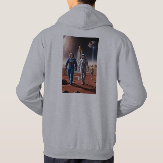 Mannen Cosmic Mars Exploration Hoodie – Astronaute (Achterkant)