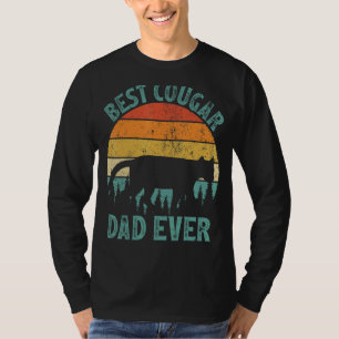 Mannen Cougar Beste Cougar Pap Oog Vader T-shirt