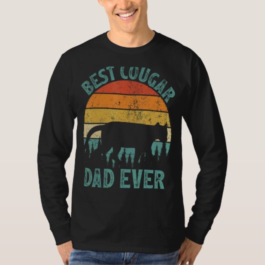 Mannen Cougar Beste Cougar Pap Oog Vader T-shirt (Voorkant)
