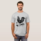 Mannen  Country Rooster T-shirt (Voorkant volledig)