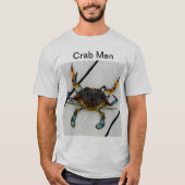Mannen "Crab Man" Tee Shirt (Voorkant)
