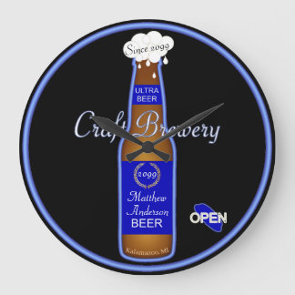 Mannen Craft Brouwerij Bierflesklok Teken Grote Klok