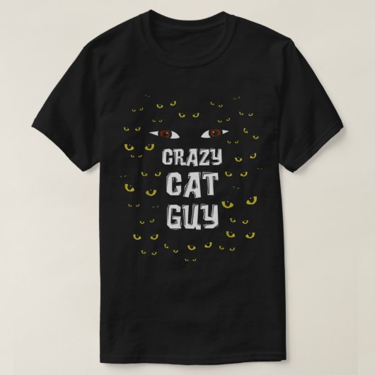 Mannen Crazy Cat Guy _ Cat Dad T-Shirt (Design voorkant)