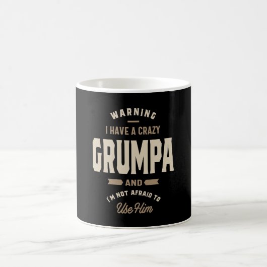 Mannen Crazy Grumpa Grandpa Gift Koffiemok (Center)