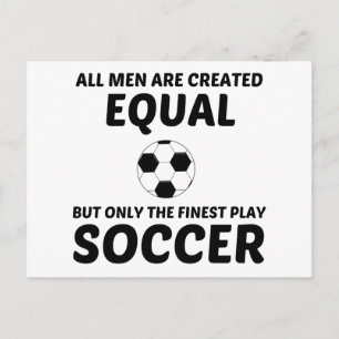 MANNEN CREËER GELIJKWAARDIG MAAR DE EINDSPELSOCCER BRIEFKAART