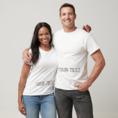 Mannen Creëer Je eigen verontruste tekst Modern T-shirt (Unisex)