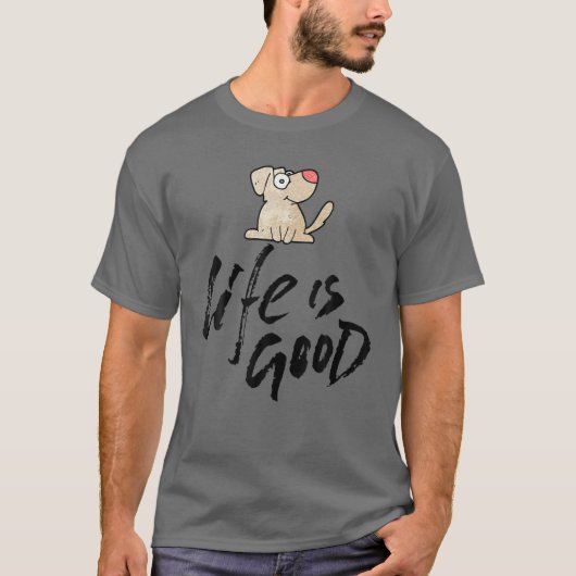 Mannen crème Pet grafisch T liefdadig ontwerp voor T-shirt (Voorkant)