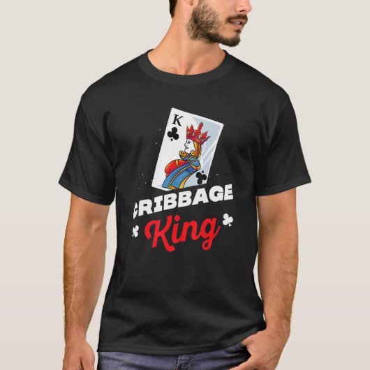 Mannen cribbage koning zijn en haar bijpassende ko t-shirt (Voorkant)