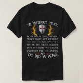 Mannen Crusader Knight Knight Templar Code T-shirt (Design voorkant)