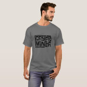 Mannen Crypto Miner Online Currency T-shirt (Voorkant volledig)