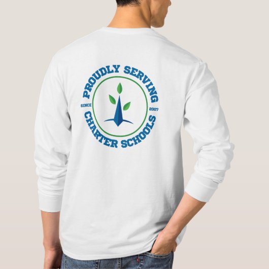 Mannen, CSP Classic Logo + Compass on Back T-shirt (Achterkant)