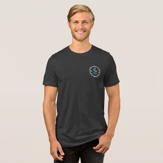 Mannen, CSP in dienst sinds 2007 (White Lettering) Tri-Blend Shirt (Voorkant volledig)