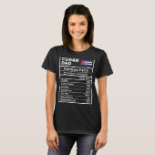Mannen Cubaanse paps Nutrition Feit Vaderdag Natio T-shirt (Voorkant volledig)