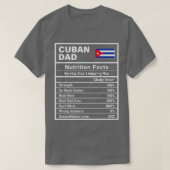 Mannen Cubaanse paps Nutrition Feit Vaderdag Natio T-shirt (Design voorkant)