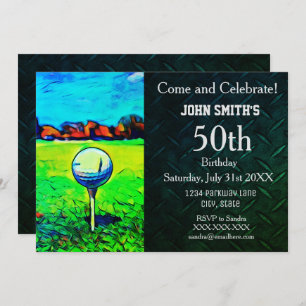 Mannen Custom Golfing Birthday Sports Hobby Kaart